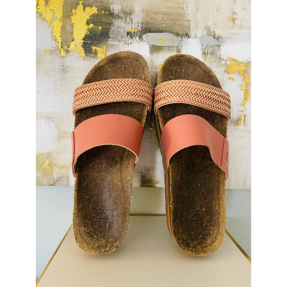 Reef‎ Women's Cushion Vista Hi Slide In Coral Color. Size 9.